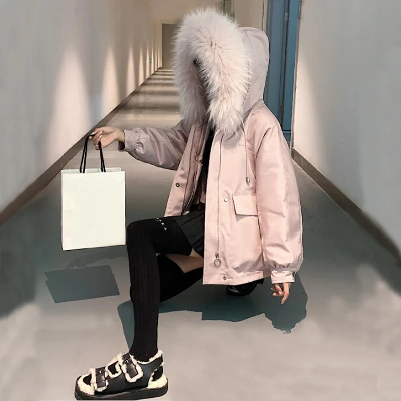 Best Natural rex rabbit fur lining parka real fur coat winter jacket women natural raccoon fur collar warm thick parkas tsr678 1 Best Natural rex rabbit fur lining parka real fur coat winter jacket women natural raccoon fur collar warm thick parkas tsr678 1