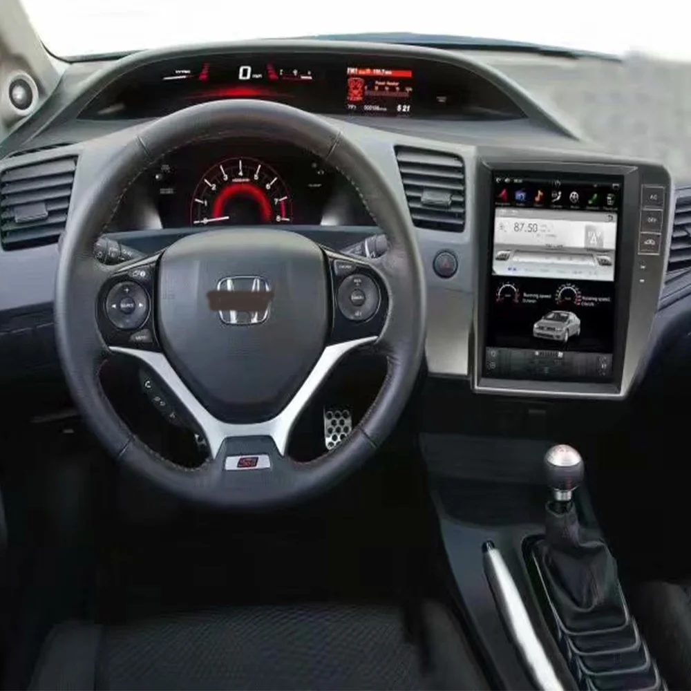 Автомобильный мультимедийный плеер стерео gps DVD Радио навигации NAVI Android Экран монитор для Honda Civic FB 2012 2013