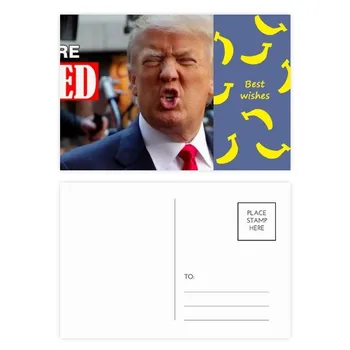 

American President Interesting Trump Image Banana Postcard Set Thanks Card Mailing Side 20pcs