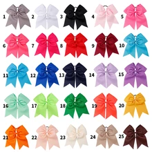 Ncmama – lot d'élastiques colorés pour filles et enfants, 25 pièces par lot, nœuds de cheveux solides de 7 pouces, queue de cheval en gros grain 