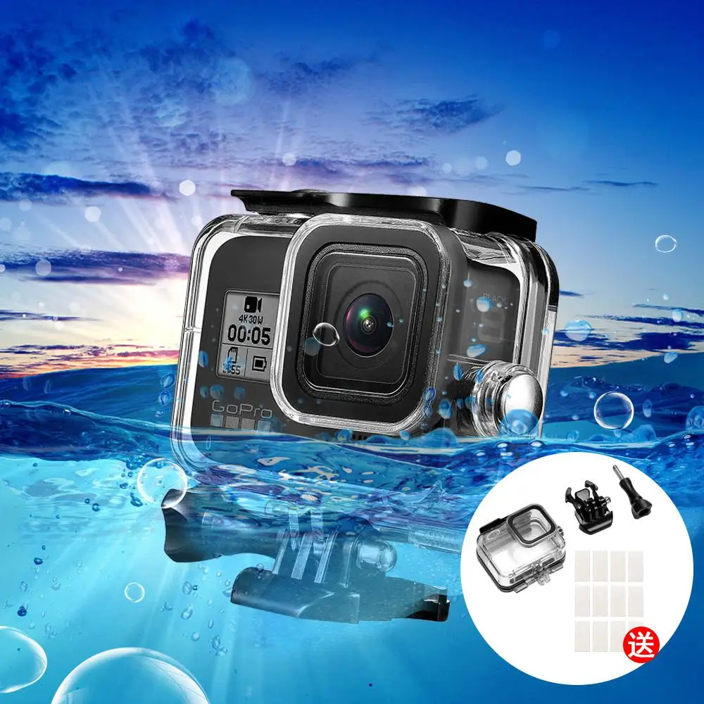 Yiwa для Gopro Hero 8, водонепроницаемый чехол, противотуманная пленка, полная защита камеры, устройство для защиты экрана