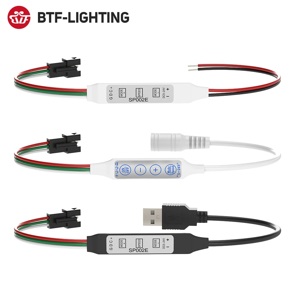 USB мини WS2812B контроллера 3 ключа 4 для пикселей Светодиодные ленты светильник WS2811