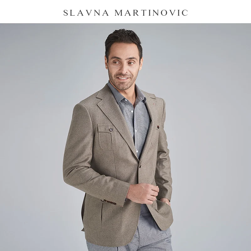Slavna Martinovic, новая деловая повседневная куртка, модные комбинезоны, японская Ретро охотничья куртка, Мужская куртка на заказ, джентльменский стиль