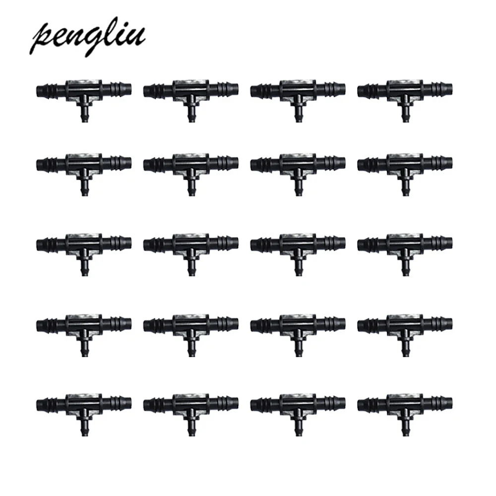 20pcs-pack садовая Оросительная тройник колючая соединитель 9/12 труба изменить на 4/7 труба с шипами соединитель микро система орошения IT132