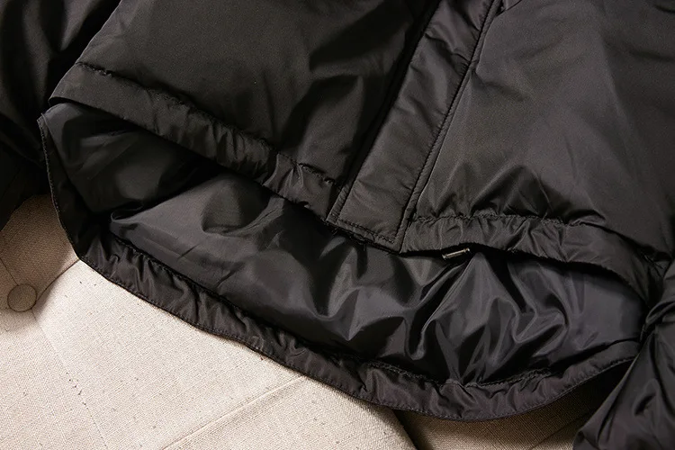 Ni inflooring зимнее женское Новое Стильное свободное плотное короткое пальто с капюшоном воротник из натурального меха пуховик женский 810314