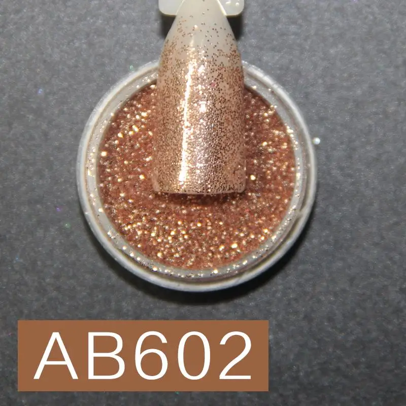 AB602 Катунесс конфеты цвет ногтей инфильтрация порошок матовый окунания порошок ногтей прозрачный сплошной цвет кристаллические порошки - Цвет: AB602