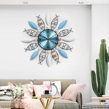 

Large Creative Modern Design Wall Clock Luxury Outdoor Garden Silent Outdoor Wall Clock Creative Zegar Scienny Home Decoration