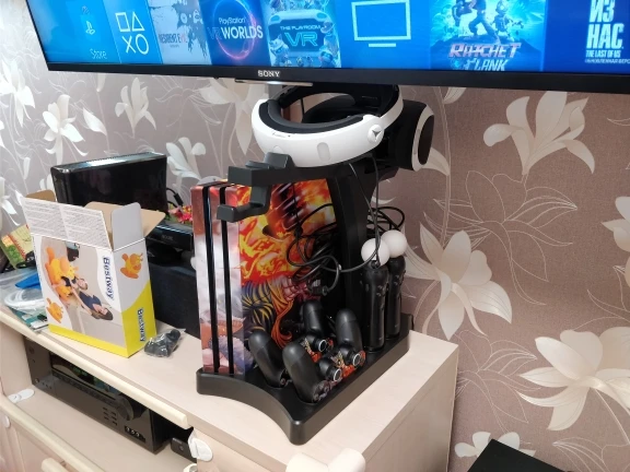 PSVR PS4 Pro тонкий зарядный дисплей стенд витрина для PS4 VR Playstation 4 вертикальная подставка Вентилятор Кулер контроллер зарядное устройство концентратор
