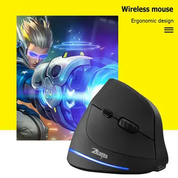 

ZELOTES F-35 2.4GHz Vertical Wireless Mouse 2400DPI 6 Buttons Ergonomic Optical Computer Gaming Mouse Gamer Mice For Laptop PC