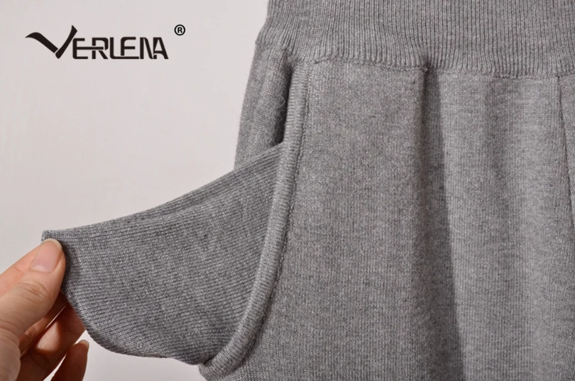 Verlena Shirred Cuff однотонные черные спортивные штаны эластичная талия свободные удобные с высокой талией двойные карманы трикотажные брюки