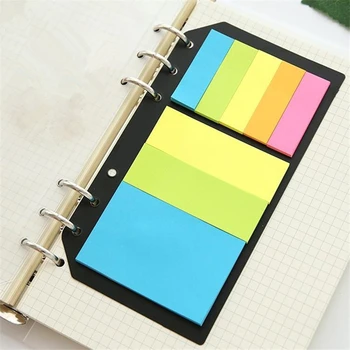 

1pc B5 A5 A6 Sticky Notes Planner Schedule 6 Holes Binder Dairy Memo Sticker for Loose Leaf Binder Notebook
