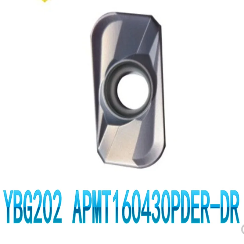 10pcs/lot ZCC.CT lathe milling inserts APMT160430PDER DR YBG202 carbide