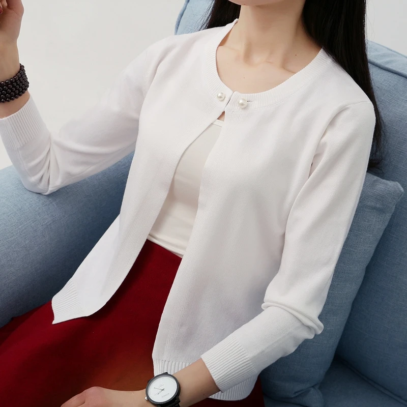 W Новинка, Blusas De Inverno Feminina, вязаный кардиган для женщин, весна-осень, свитер с рукавом, женский, черный/розовый - Цвет: W