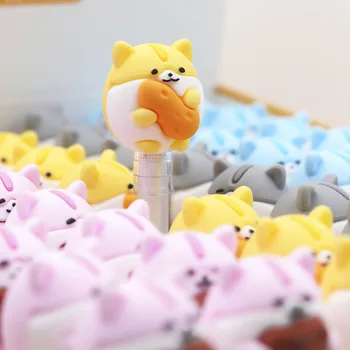 

2 pcs/lot Food Small Fat Hamster Like Eat Gel Pen Ink Marker Pen School Office Supply Escolar Papelaria