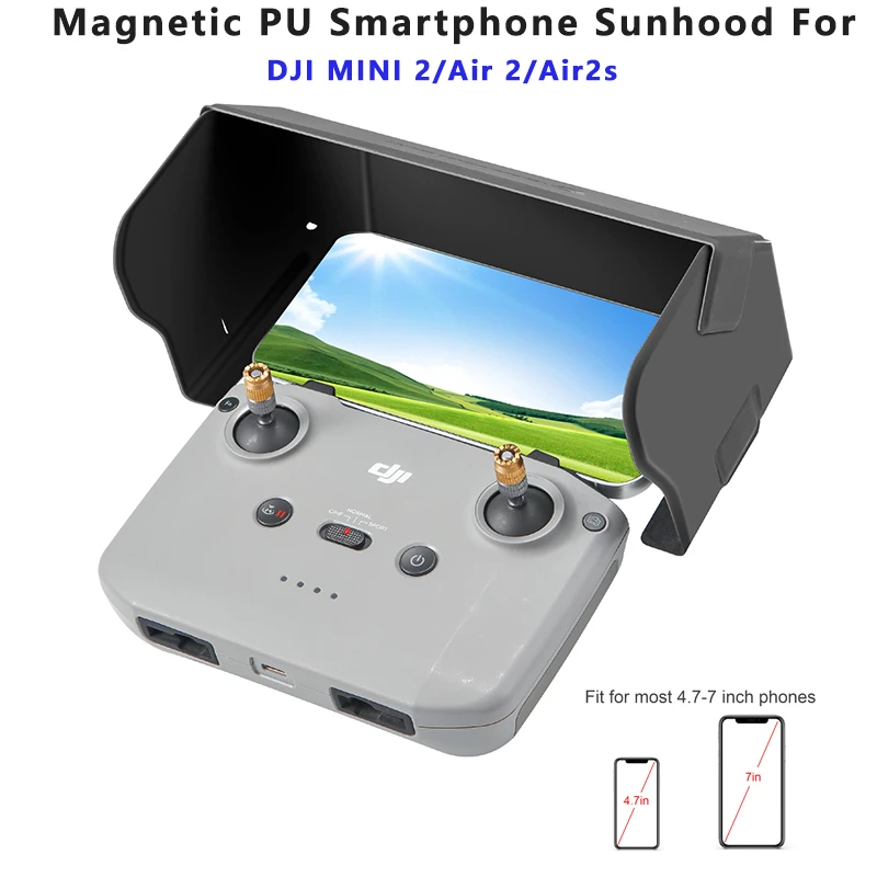 Phone Monitor Sun Hood Remote Control Cover Sun Shade For DJI Mavic Air 2 Mini 2