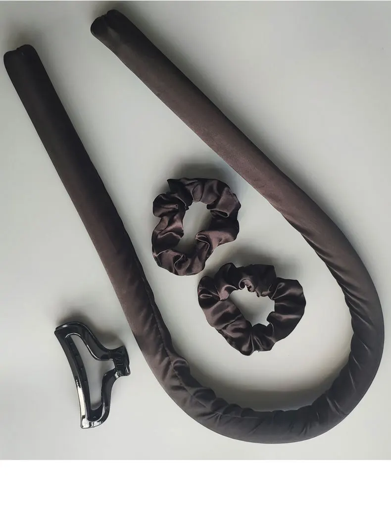 High Quality Silk Foam Curling Rod With Clip Soft Headband No Heat Curls Sleeping Ribbon Hair Rollers DIY Hair Styling Tools