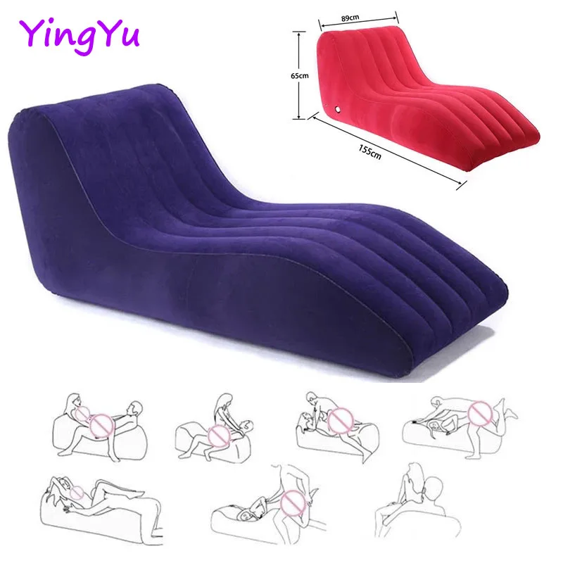 Sex Sofa S Shape Inflatable Sex Pillow Chair Furniture Toys For Couples Adults Games Bdsm Cushion Sexual Position Aid Sofa