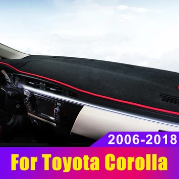 

Car Dashboard Avoid Light Pad Instrument Platform Desk Cover Mats Carpets For Toyota Corolla E150 E180 E210 2006-2018 2019 2020