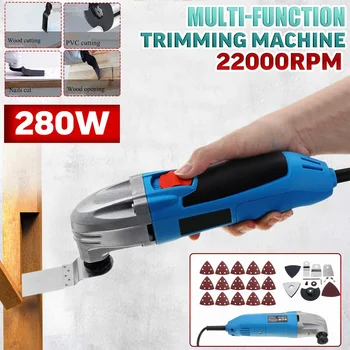 

280W 220-240V Multi-function Trimming Machine Cutting Oscillating Multi-Tool Set Air-cooled System Grinding Machine Power Tool