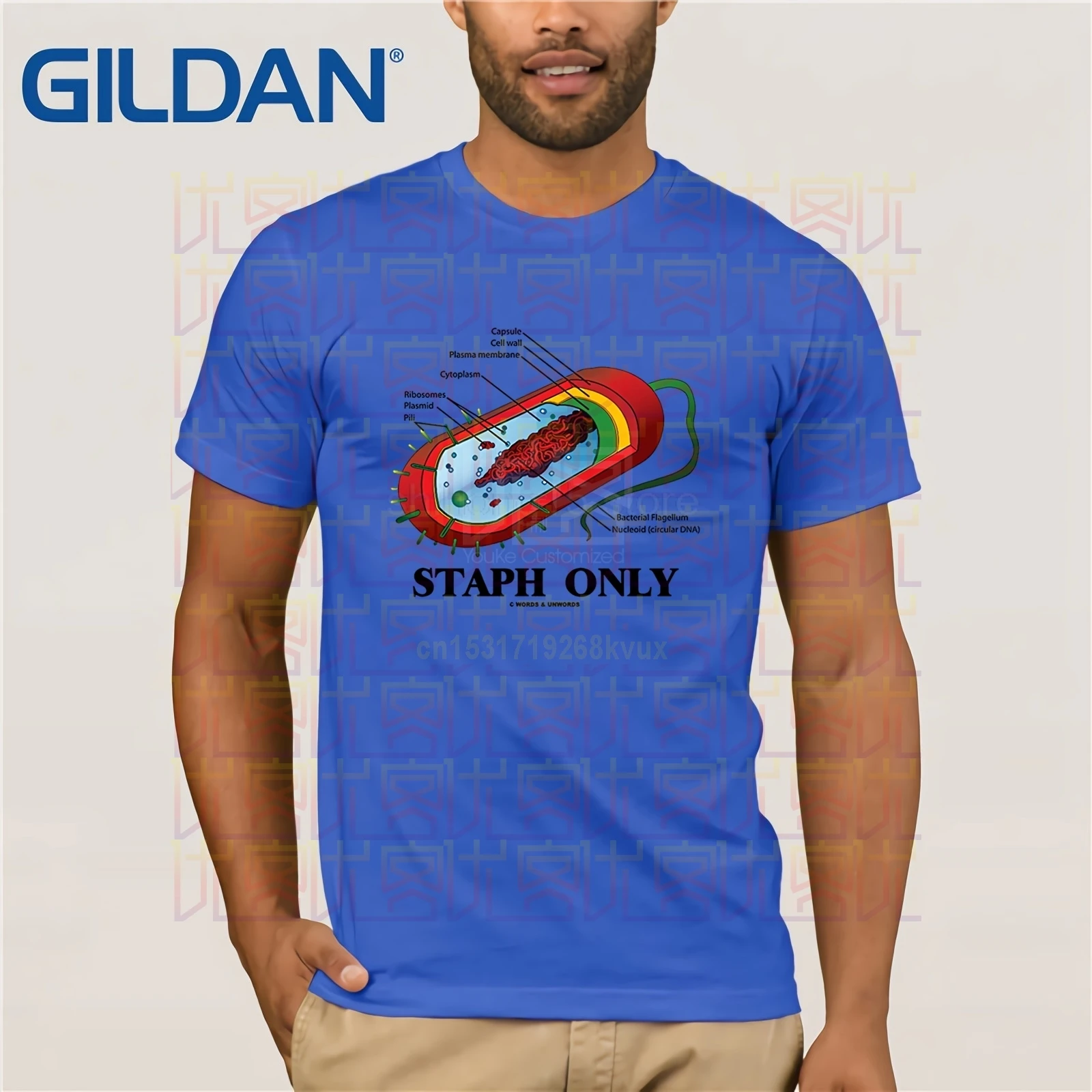 Staph Only Prokaryote Bacterium Staff Microbiology glasses Мужская футболка Топы летние футболки хлопковая