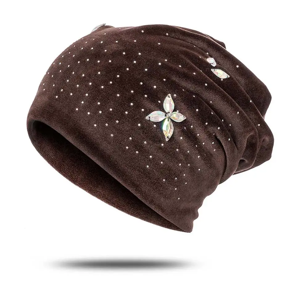 Evrfelan зимняя теплая Повседневная вязаная шапка Skullies Beanies, шапка для женщин, роскошная женская Шапка-бини