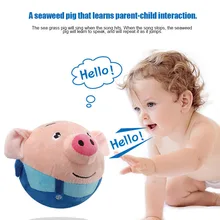 New Cute Electric Bouncing Music Ball Toy Multi-Function Interactived Plush USB Charging Toy