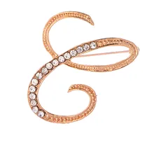 JAYCOSIN металлическая брошь английские буквы Anniverrsary Кристалл 26 английская брошь с буквами Pin пара мемориальные украшения любовные подарки