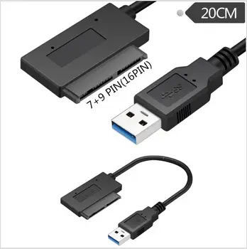 

16 Pin 1.8 hard drive SSD cable Easy drive USB3.0 to Micro SATA 6Gbps 7+9 supports more than 2TB hard drive