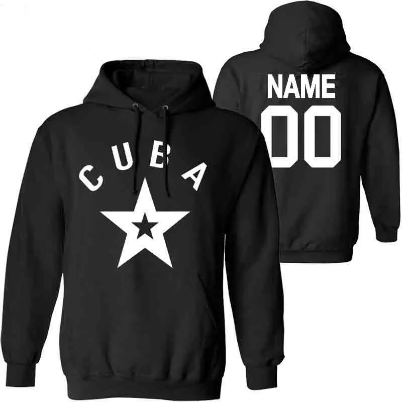 

CUBA men pullover diy free custom name number sweatshirt nation flag spanish country republic cu college casual boy clothes