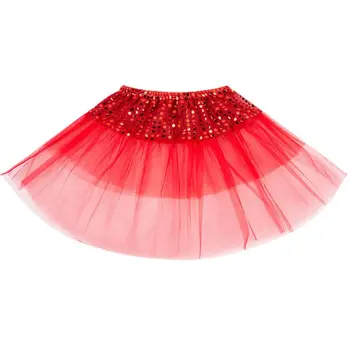 

Children Children Toddler Girls Ruffles Pleated Tutu Skirt Fancy Gradient Color Glitter Sequins Patchwork Ballet Dance Costume 6