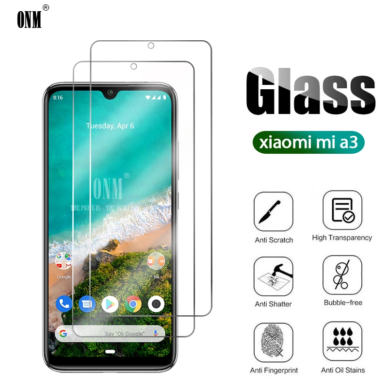 10 шт. закаленное стекло MiA3 для Xiaomi Mi A3 Защита экрана 6 09 Защитная стеклянная