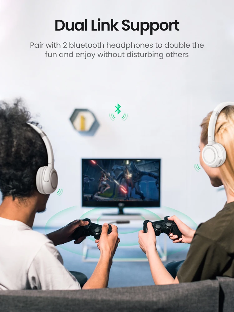 Bluetooth трансмиттер Ugreen 5.0 наушники для ТВ ПК PS4 aptX LL 3 5 мм AUX SPDIF оптический и аудио