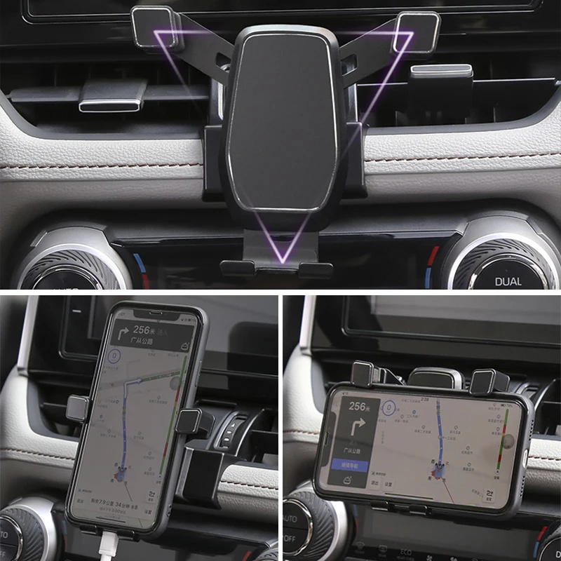 Phone Holder Mobile Phone Holder Gravity Car Phone Holder Dedicated Air Vent Mount Clip Clamp Mobile Phone Holder for Toyota RAV4 Accessories