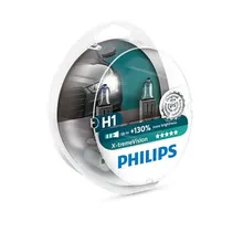 Лампа H1 12V- 55W(P14,5s)(+130% света) X-treme Vision(2шт.) PHILIPS 12258XV+S2