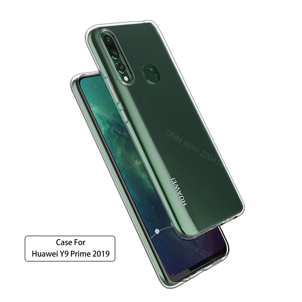 Чехол для Huawei Y9 Prime 2019 прозрачный силиконовый чехол Бампер STK L21 L22 LX3 задняя