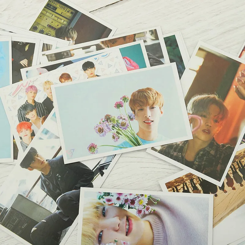 

Self Made Paper New Fashion Photo Card LOMO Cards K-POP HD Photocard Korean Stars 2018 New Arrival