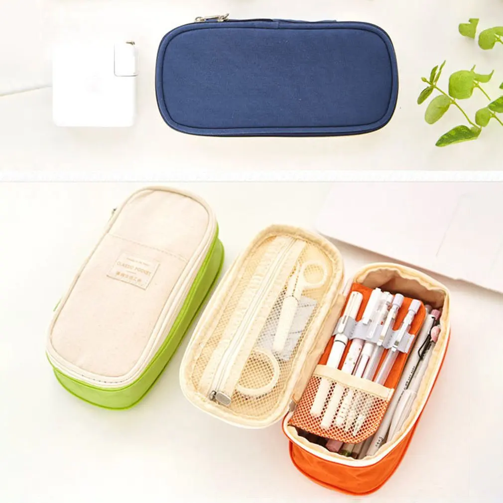 

Simple Primary School Junior High School Student Stationery Bag Pencil Case Student Large Capacity Pen Case Pencil Case