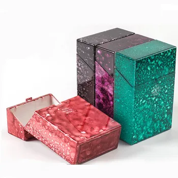 

1PCS Waterproof Plastic Tobacco Cigarette Case Cigarette Box Cover Marble Pattern Smoking Cigarettes Storage Case Random Color