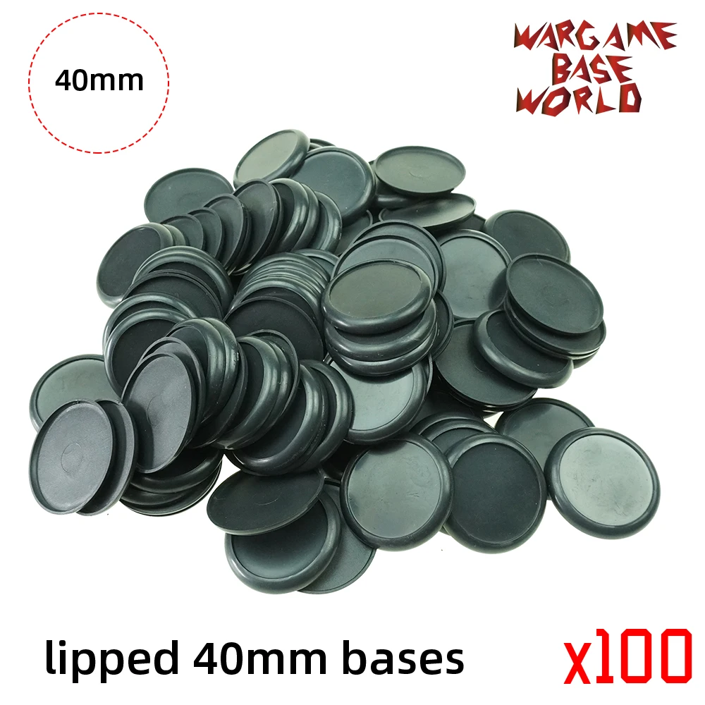 40 мм пластиковые lipped базы настольные игры модели базы - Цвет: 100