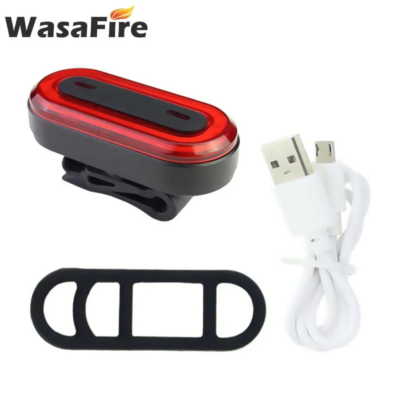 WasaFire светодиодный велосипедный задний светильник USB Перезаряжаемый велосипедный задний светильник s велосипедный Предупреждение льный светильник - Цвет: Красный