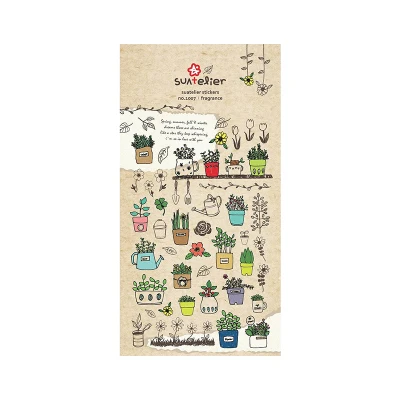 SONIA Daily Paper Sticker DIY Decorative Diary Scrapbook Planner Journal Stickers Kawaii Stationery School Supplies Papeleria C06 Fragrance