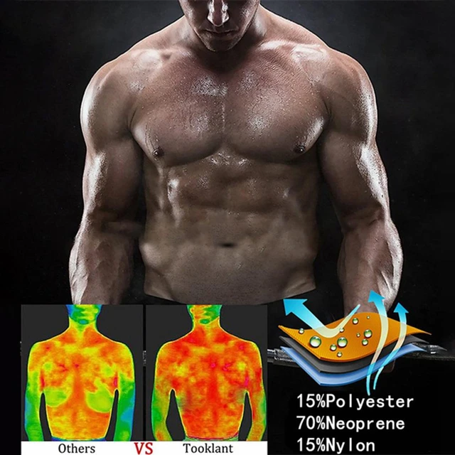 Men Waist Trainer Soft Short Sleeve Round Neck Polyester Sauna Sport Sweat  Corset for Gym Body Shaper Front Zipper Suit - AliExpress