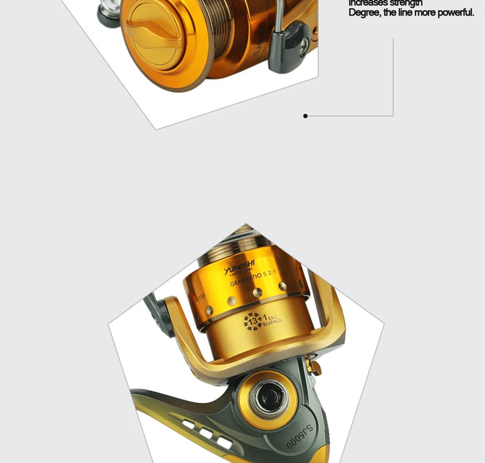 NEW yumoshi 13+1BB 5.5:1 CNC Rocker Fishing Reel pesca carretilha carp fishing spinning reels peche baitcasting casting wheel SJ