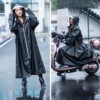 

Raincoat adult long full body raincoat student transparent men and women electric car poncho bike riding battery car