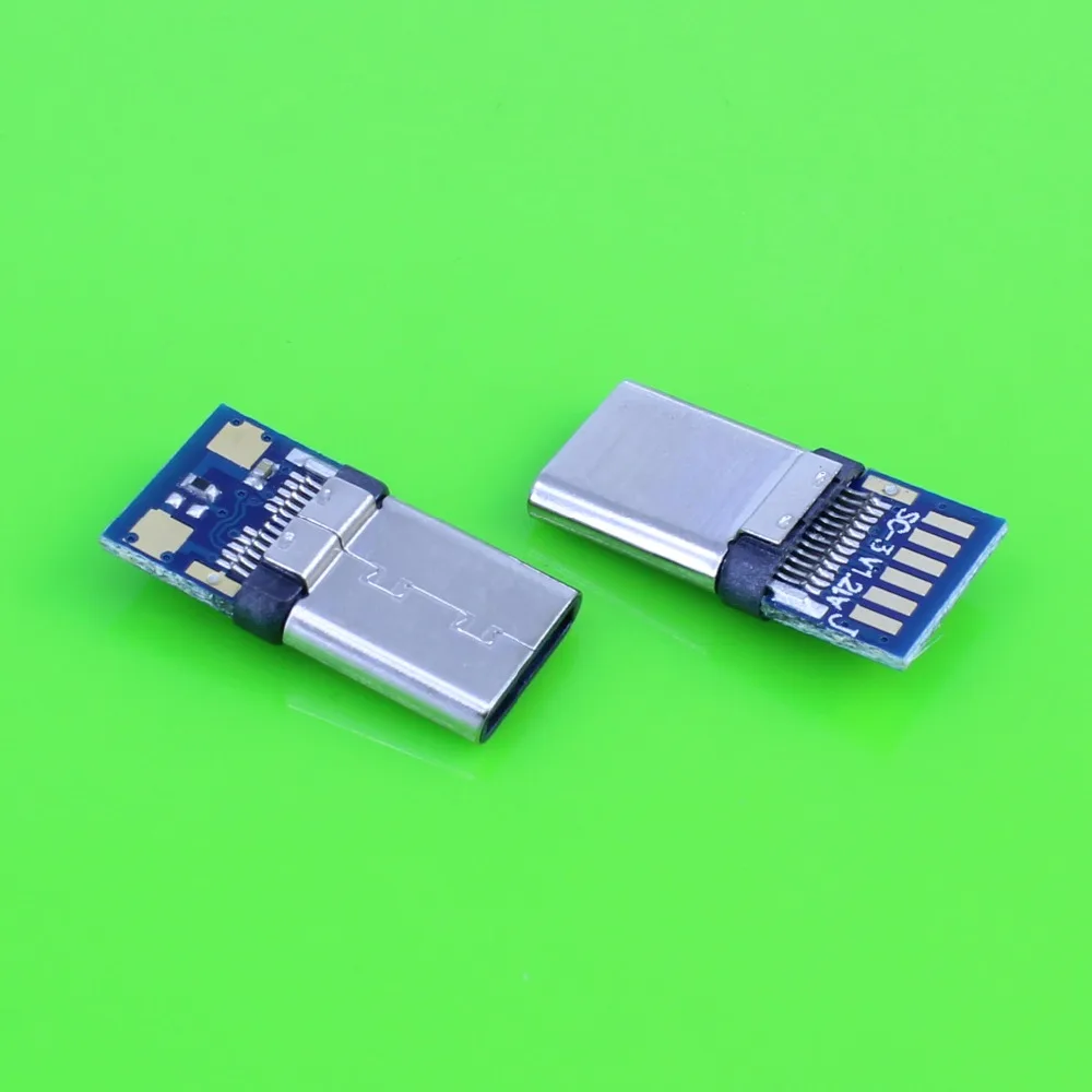 

USB 3.1 Type C Male jack Plug Welding Type USB-C 4 in 1 PCB Connector For letv