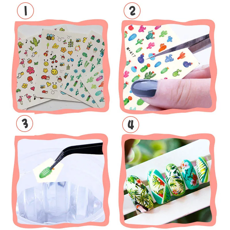 1 лист Рождественская наклейка s on nails Art Design DIY Аппликация Маникюр Изысканная наклейка для ногтей 3D накладные ногти наклейки для детей