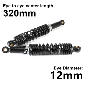 

Universals 320mm 12mm Eye Motorcycle Accessories Air Shock Absorber Rear Suspension For Yamaha Motors Scooter ATV Quad D30