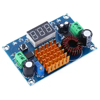 

DC 3V-35V to DC 5V-45V Boost Module Digital Voltmeter DC-DC Step Up Module Boost Converter Board 5A Power Adjustable for Voltage