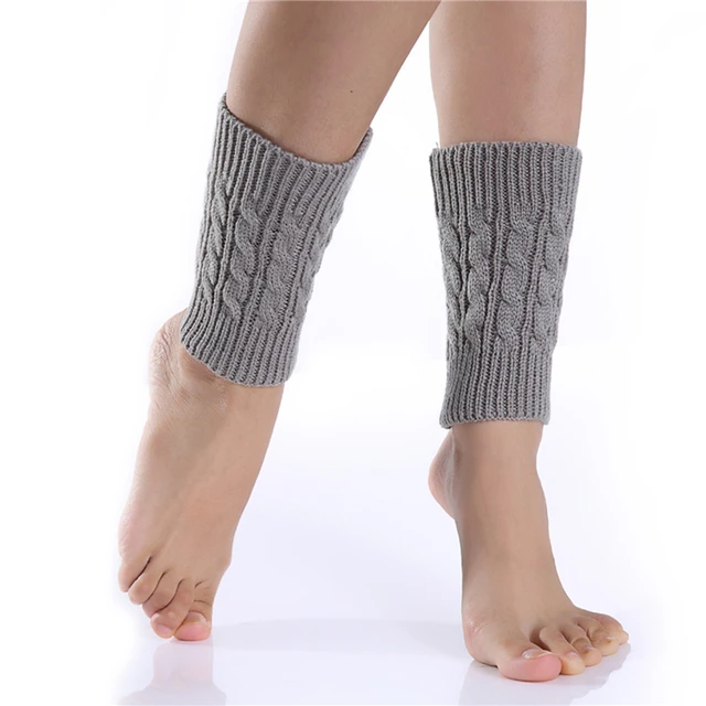 Women's Knitted Leg Warmer Winter Short Leg Warmers Boot Cuffs Fashion  Thermal Ladies Legging Foot Warmer
