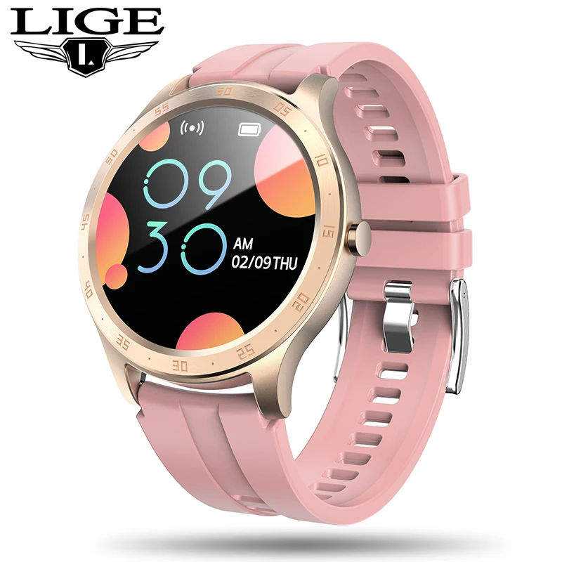 LIGE новые женские smart watch Водонепроницаемый монитор сердечного ритма измеритель